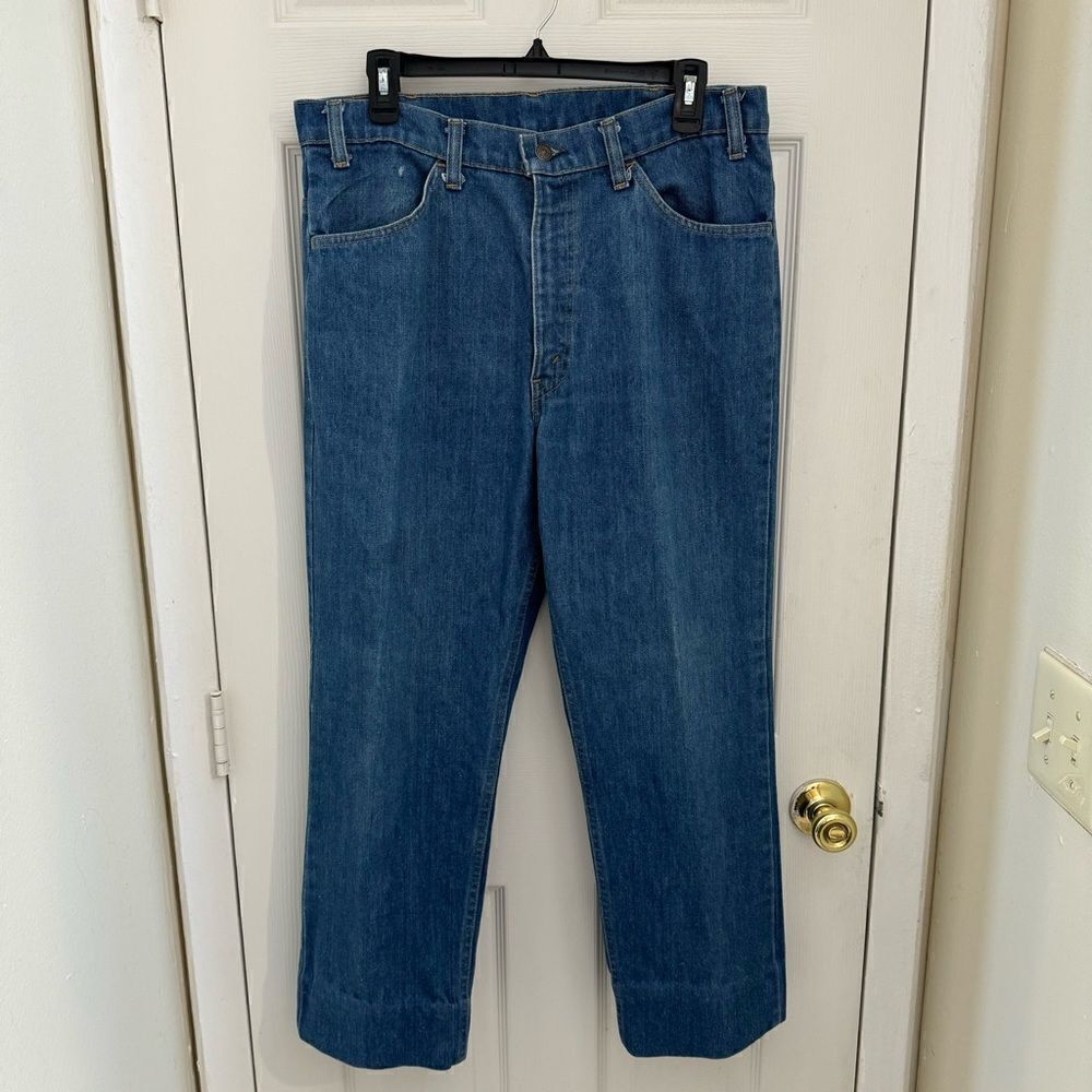 VINTAGE Orange Tab Levi’s 405 “Little E” Straight Leg Light Wash Size 32